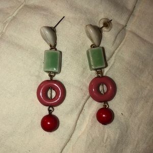 Bright shell & shape earrings!